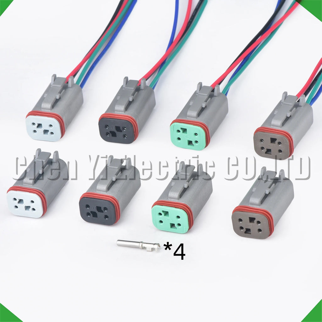 4 pin automotive connectors wire harness plug dt06-4s dt06-4sa dt06-4sb dt06-4sc dt06-4...