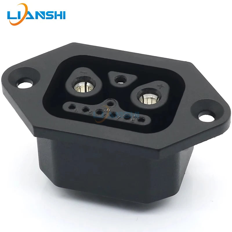 2+1+7 connector electric vehicle lithium battery bent wire harness plug power cord new energy storage charging female socket