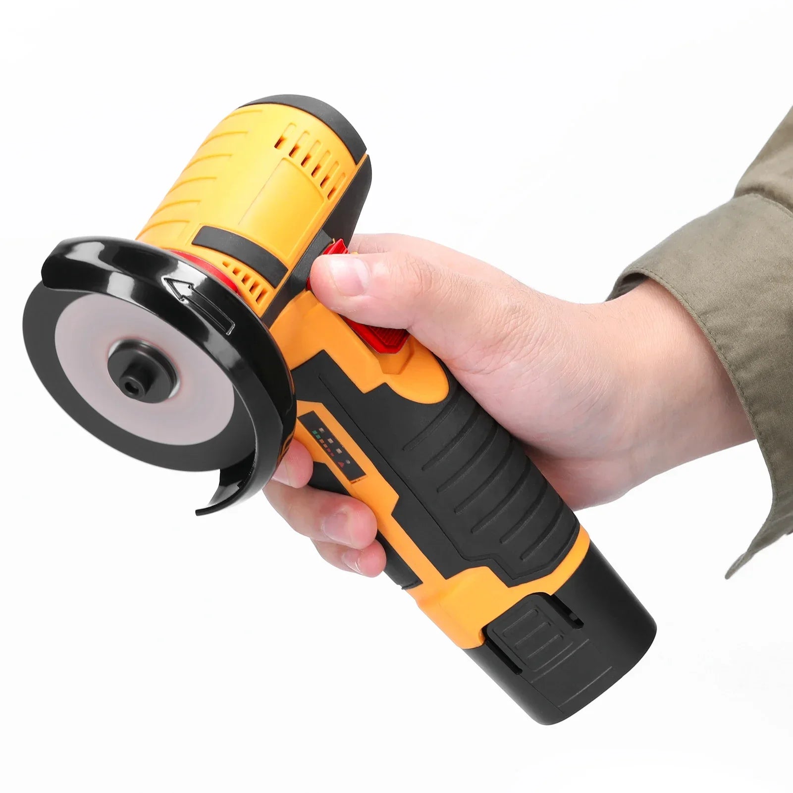 19500RPM Cordless Electric Angle Grinder 12V Rechargeable Mini Polishing Grinding Machine Multifunction Diamond Cutting amabilis