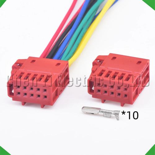 10 pin automotive connectors light rotating switch sunshade seat adjustment wire harnes...