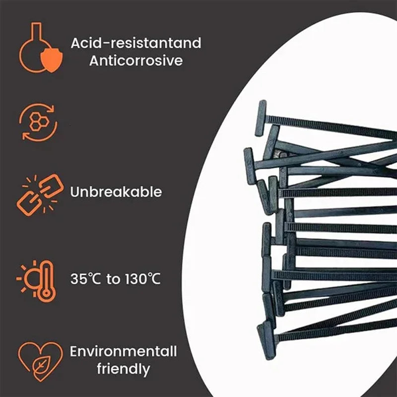 20/50/100pcs Motorcycle Nylon Universal Cable Tie Buckle Plastic Zipper Heavy Duty Self-locking Zip Bracket Clamping Bands Amagi