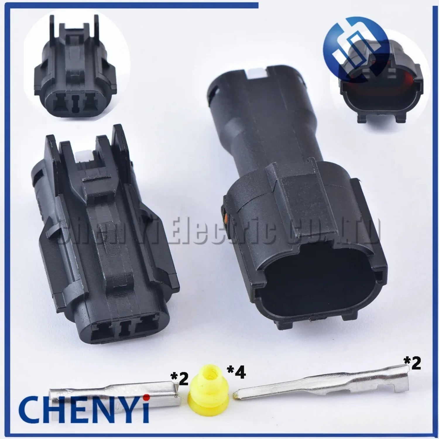 2 Pin Auto Daytime Running Lamp Female Male Automotive Waterproof Connector 7123-1424-40 for Hyundai Elantra MG610320 MG640322