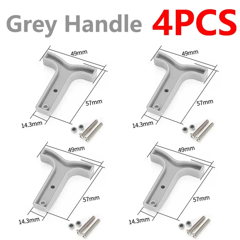 4Pcs  50A/120A Quick Connect Plug Kit - Silver Plated Copper Connector for 12-36V Winch/ATV/Trailer Wiring