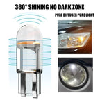 Car LED COB Bulb T10 W5W Signal Light 12V 7500K White Auto Interior Dome Reading License Plate Lamps Wedge Side Bulbs Amagi