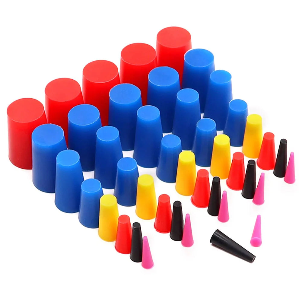 105 Pcs High Temp Masking Plugs Powder Coating Silicone Cone Plugs Assortment Kit Car Maintenance Reusable Accessories