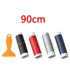 90cm Car Rear Trunk Guard Plate Sticker 3D Carbon Fiber Film Rear Bumper Trim Anti-Kicked Scratch Protection Sticker Strip Amagi