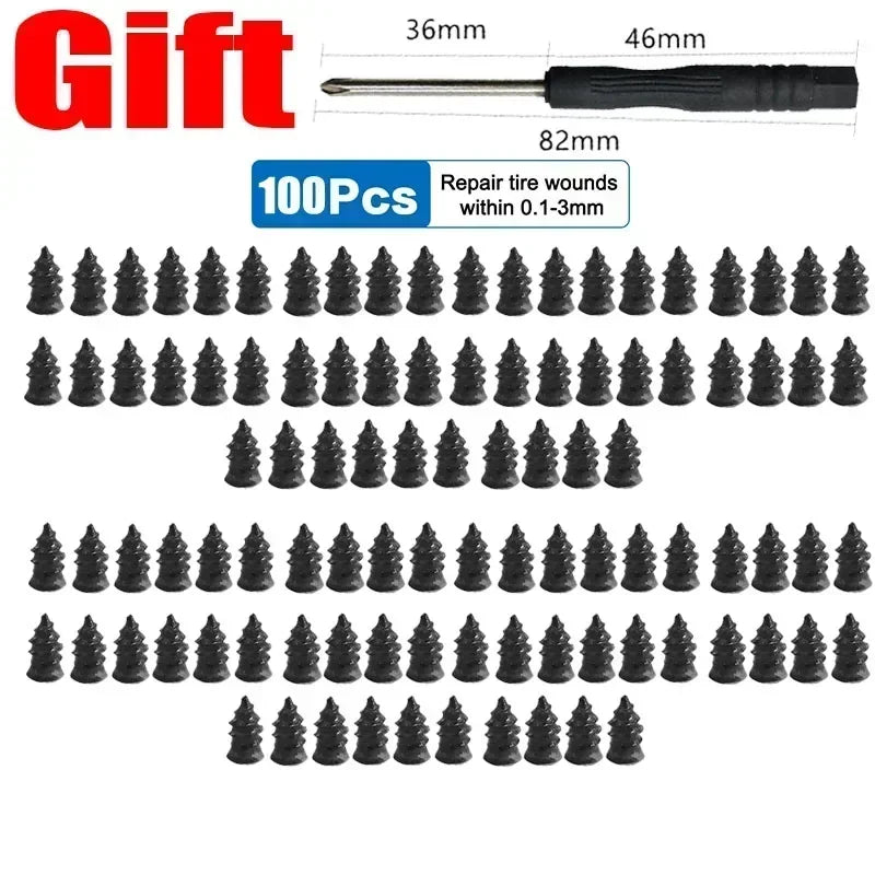 10-500Pcs Premium Tire Repair Nails Quick Puncture Fix Car Motorcycle Anti-Leak Tubeless Tire Emergency Repair Motorcycle Amagi