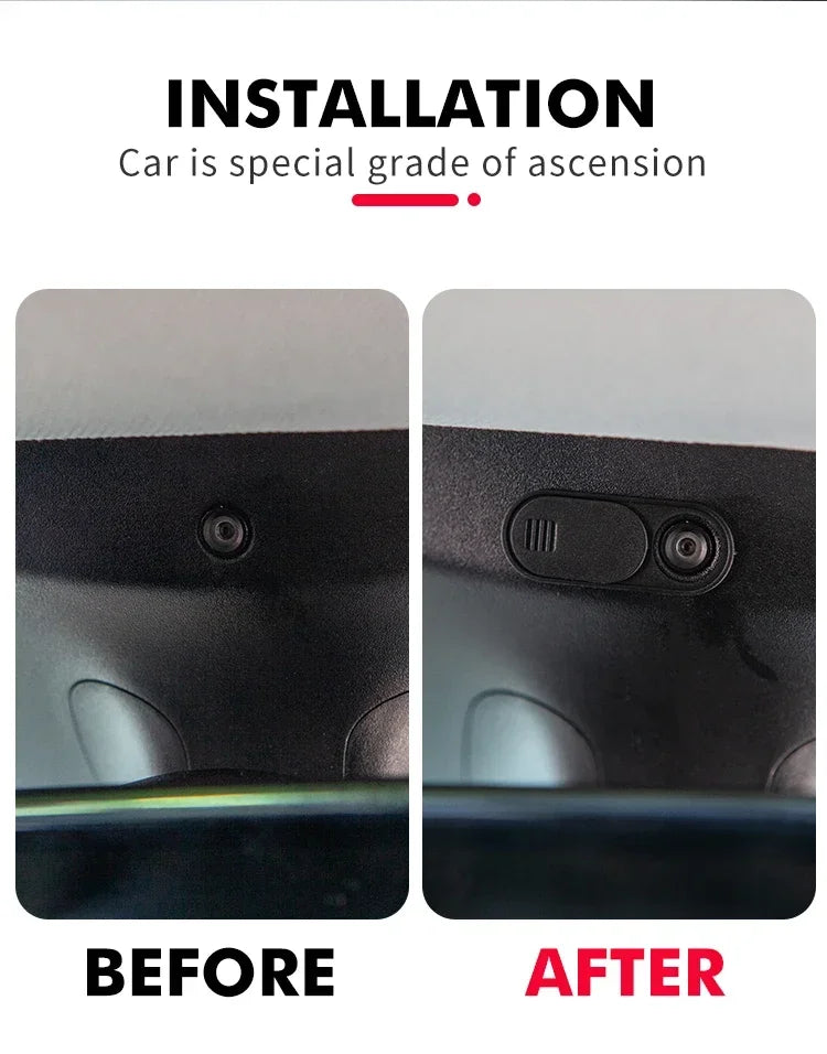 For Tesla Model 3/Y Interior Cabin Camera Cover Slide Premium Plastic Privacy Protector Blocks Unwanted Access Easy to Use amagi
