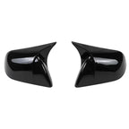 Carbon Fiber Gloss Black Finished Replacement Shell Rearview Mirror Covers Fit For Tesla Model 3 Y Door Side Mirror Caps amabili