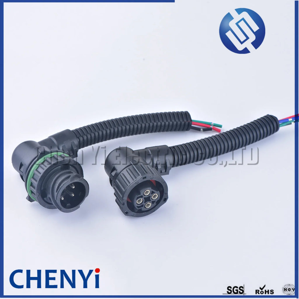4 Pin 2.5mm round  Auto waterproof connector With Sheath 1-967402-1 1-967325-1 1-967402-3 For HOWO A7 odometer speed sensor plug