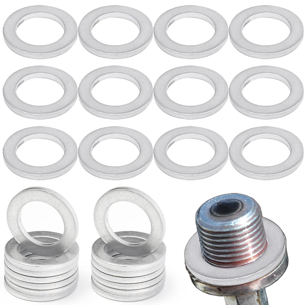 14mm Car Oil Drain Screw Gasket Aluminum Sealing Washer Auto Engine Bottom Oil Drain Screw for Honda 94109-1400094109-12000
