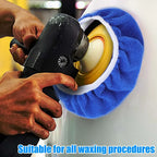 5-10inches Car Waxing Sleeves Microfiber Polisher Lint-free Cloth Covers Polishing Hood Car Paint Care Cleaning Maintenance Tool