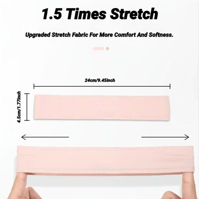 Mens Sports Headband Sweatband Anti-slip Stretch Elastic Outdoor Sport Sweat Headband Women Gym Running Tennis Headwrap Amagi