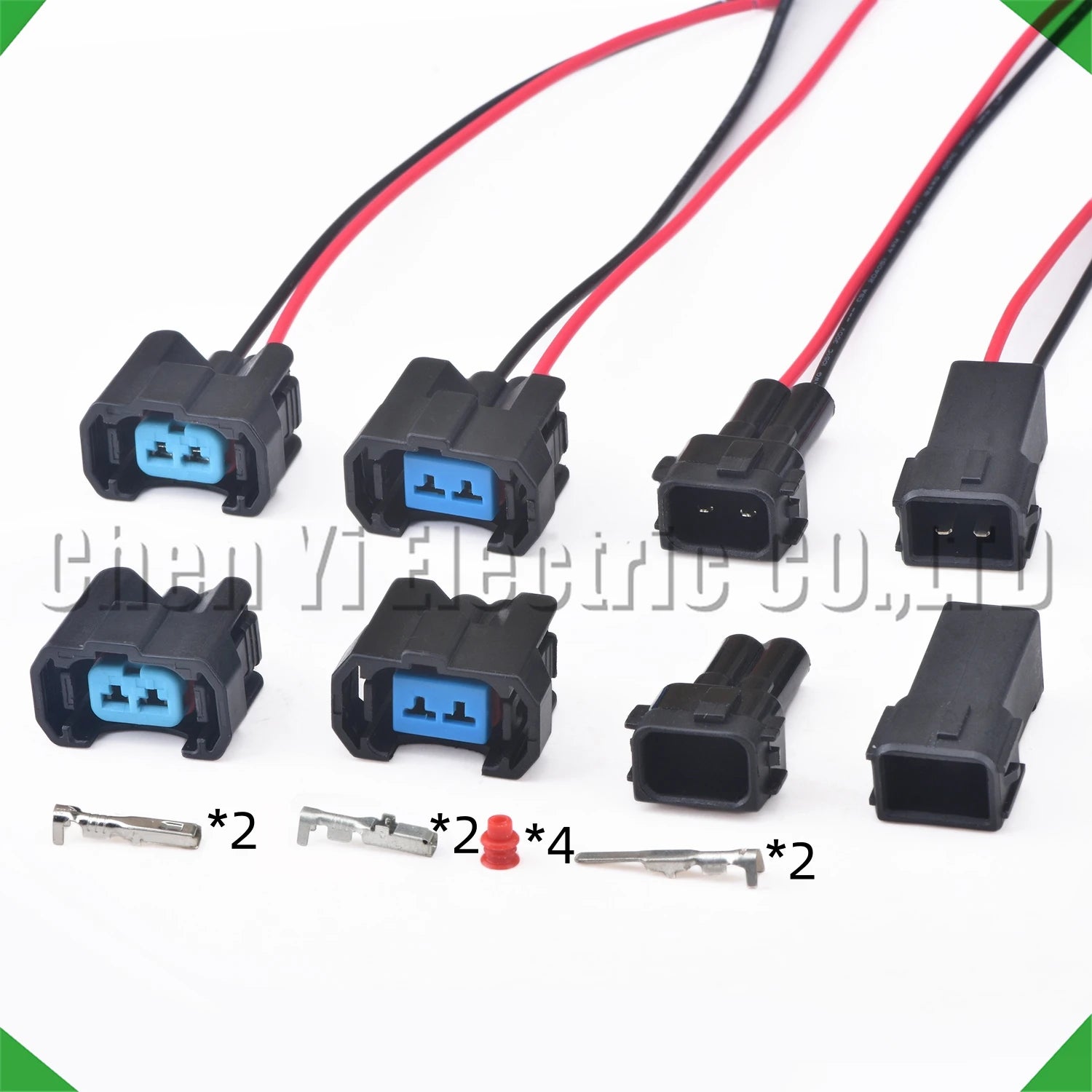 2-Pin Wire Harness Harness Automotive Waterproof Injector Connector Honda fuel injector