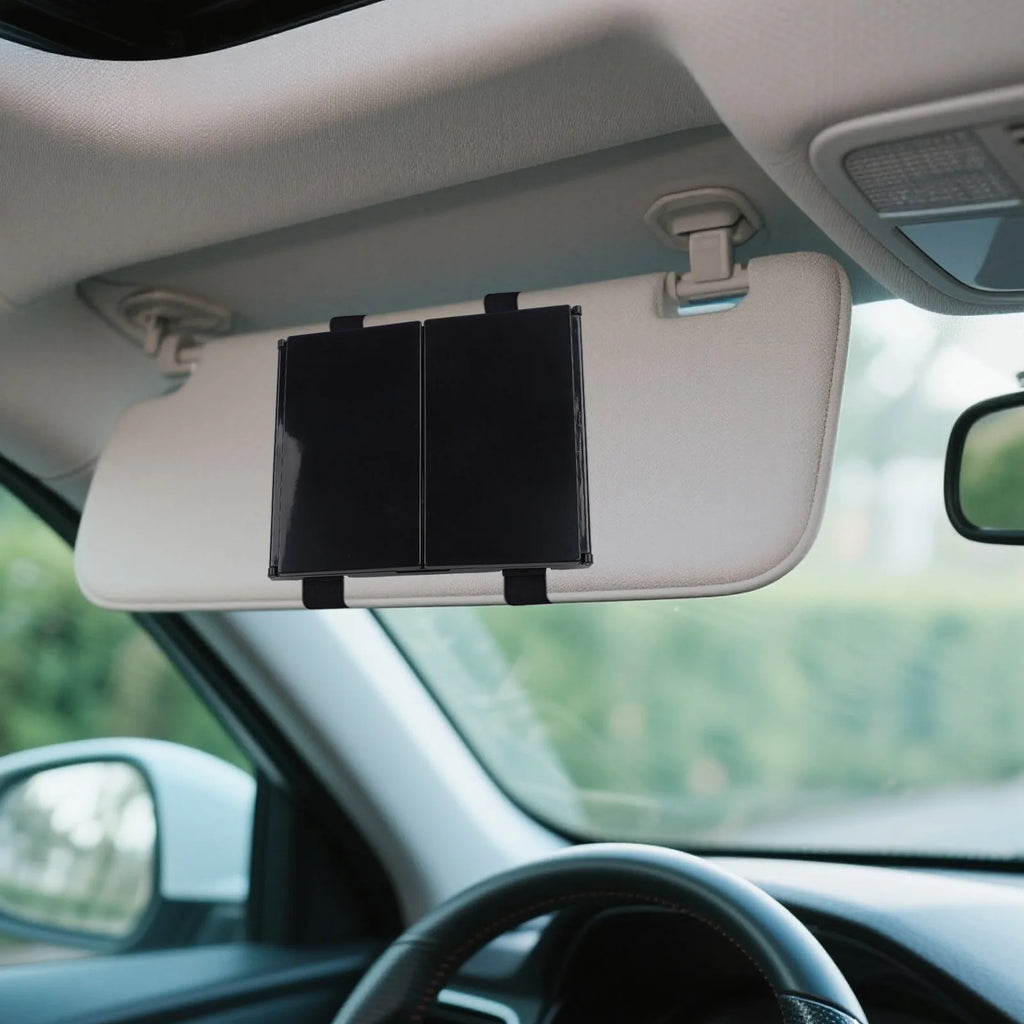 3-Way 360-Degree Folding Mirror For Haircuts Shaving & Makeup Convenience Foldable Car Cosmetic Mirror  Large Screen