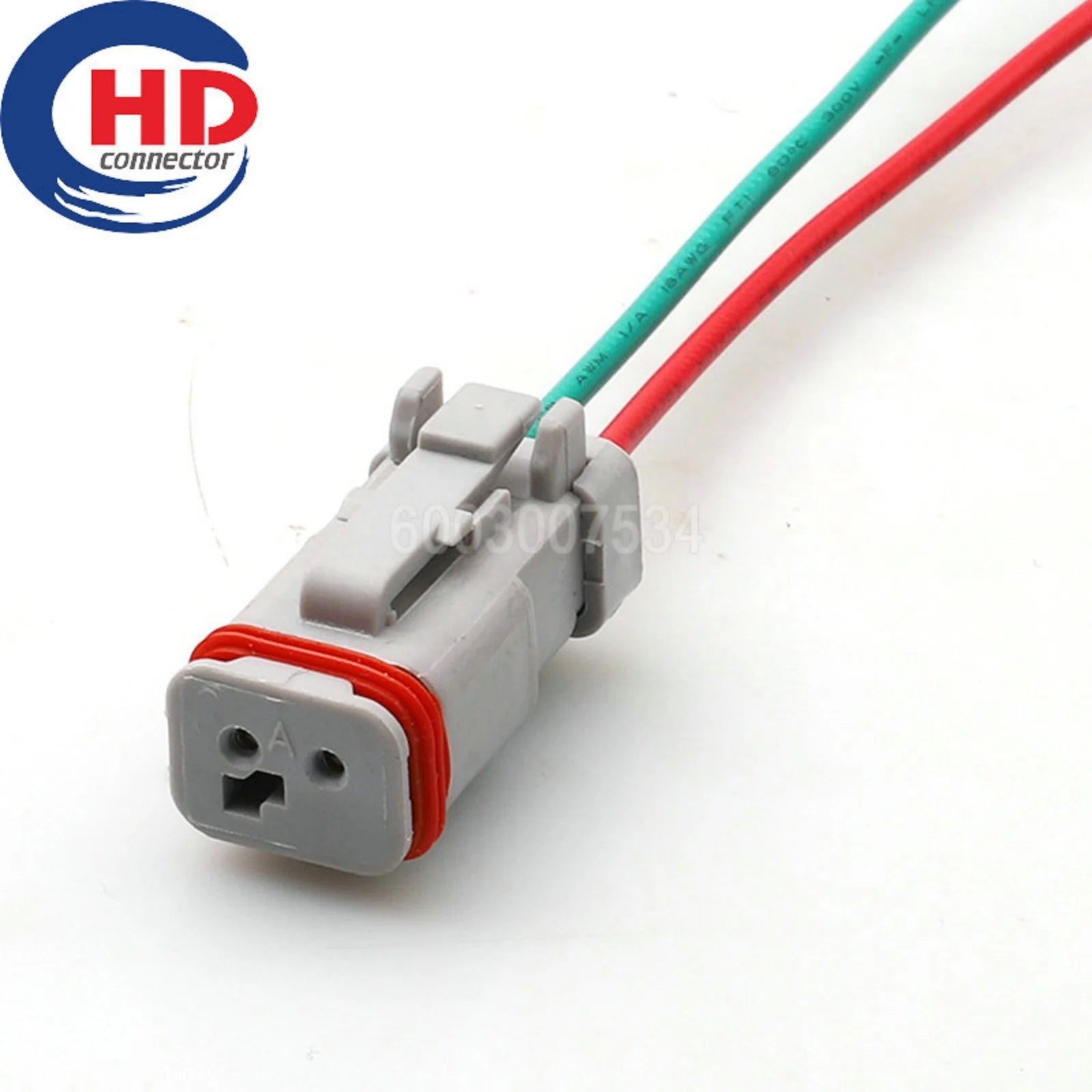 2 Pin 1.6mm Female Automotive waterproof connector harness plug D For Heavy duty truck EBC system W2SA