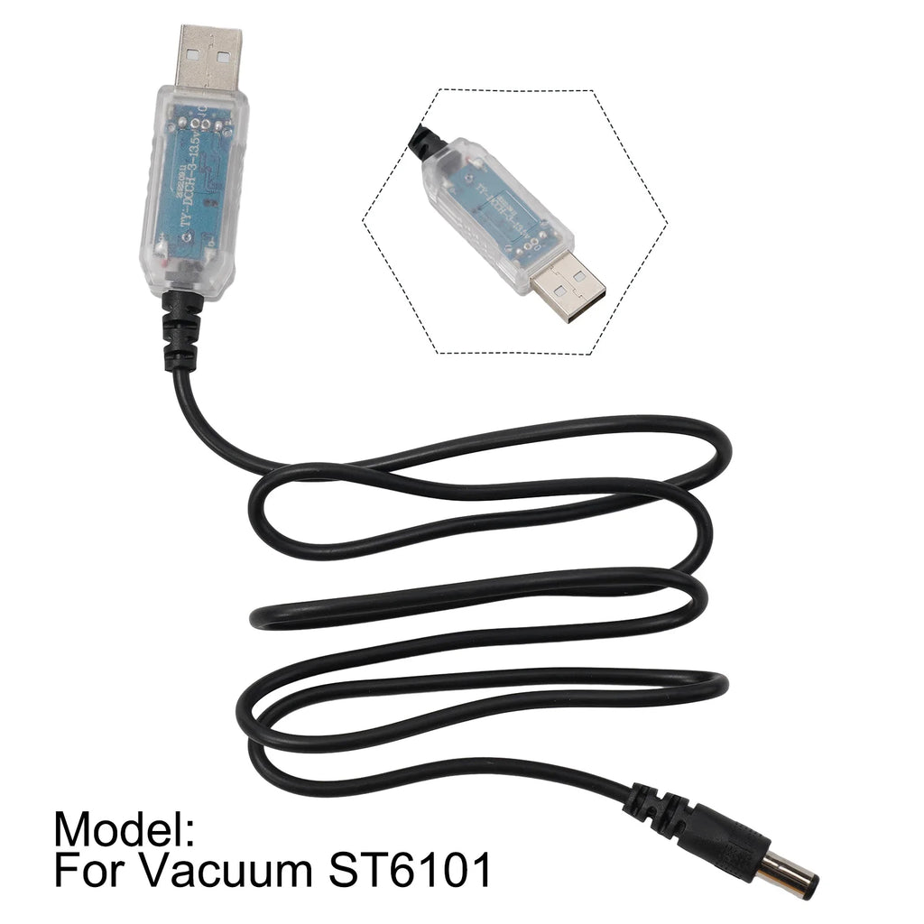 1pc Charging Cable For Car Household Vacumn Cleaner ST-6101 120W USB Charging Cable Wire Accessories Home Vacuum Cleaner Parts