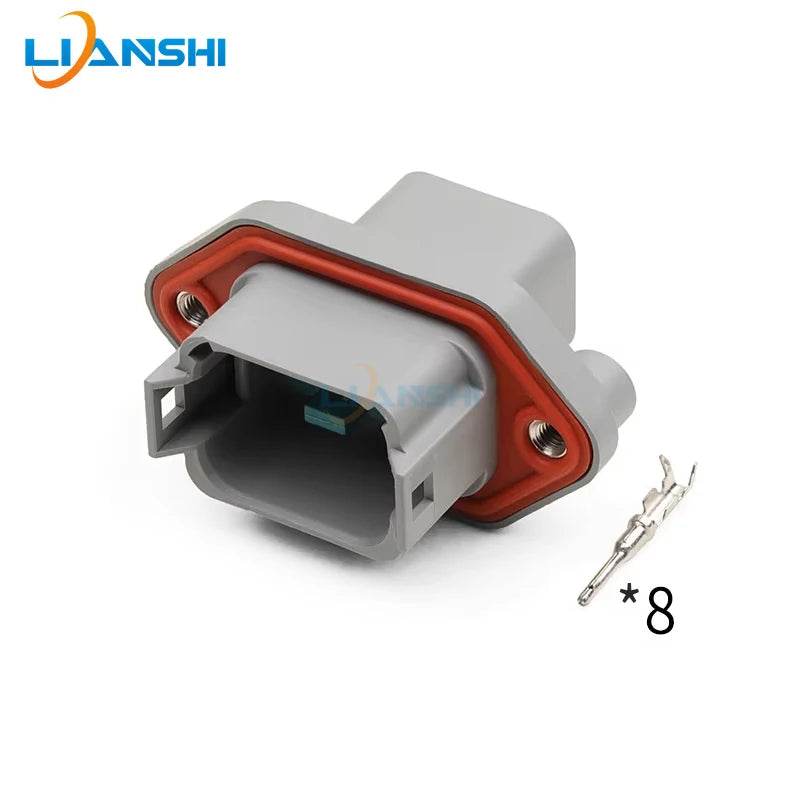 AT04-08PA-PM05 New Energy Low-Voltage Socket Header Connector Plug-In Connector 8-Wire Flange Fixed Wiring