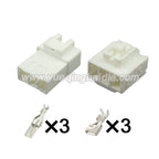 3-Pin Connectors Unsealed 7.8mm Male Female Connectors Automotive Electrical Wire Harness Cable Socket 7282-3030 7283-3030