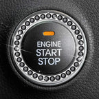 Universal Car Start Switch Button Decorative Diamond Rhinestone Ring Auto SUV Car Decorative Interior Accessories Amagi