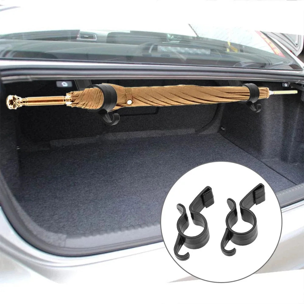 Car Umbrella Holder Universal Car Trunk Umbrella Mount Towel Hanger Hooks Auto Car Accessories Internal Storage Organizer Holder