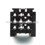 9-PIN Unsealed Hybrid Wire Automobile Connector 3.5mm 6.3mm Female Connectors Cable Socket Wiring Harness 185403-2