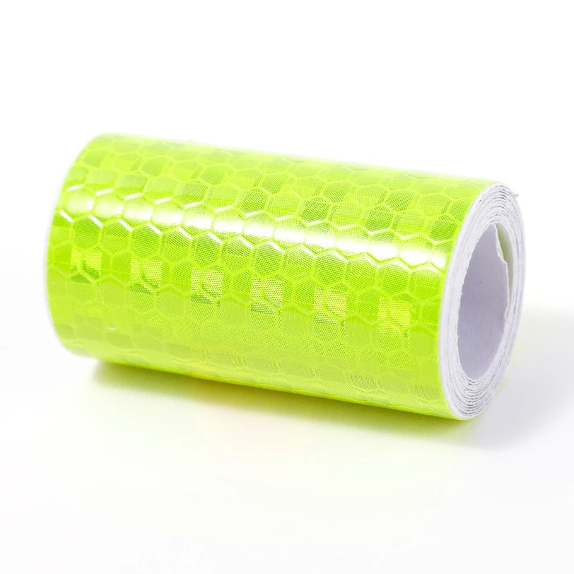 Car Reflective Tape Safety Warning Car Decor Sticker Reflector Anti-collision Strip Protective Tape Strip Film Auto Moto Sticker