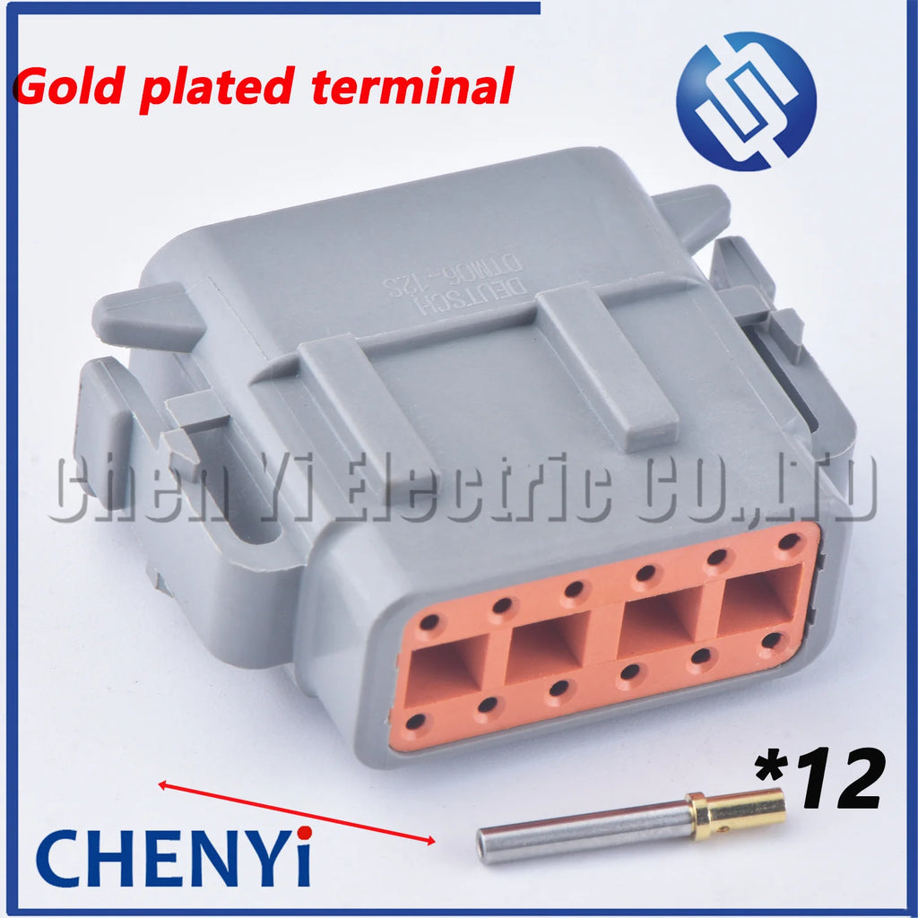 12 Pin DTM Connector DTM15-12PA DTM13-12PA PBC Straight Needle bender Seat DTM06-12SA DTM04-12PA DTM15-12PA-G003 For Deutsch