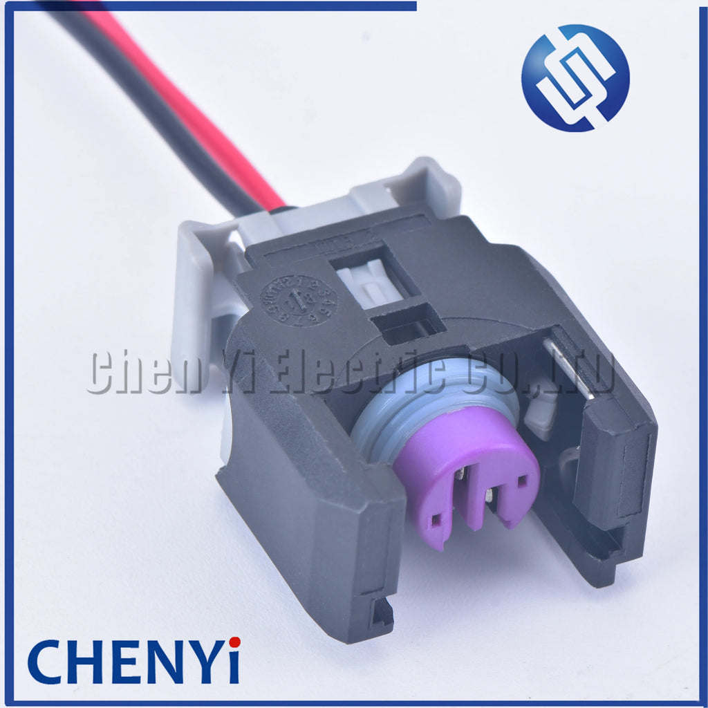 2 Pin sealed EFI diesel common rail engine H5H6 injector nozzle connector plug For Buick The Great Wall 13816706 with wire