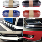 Car Front Bumper Protection Tool Carbon Fiber Strong Adhesive Rubber Universal Front Edge Anti-scratch Protector Amagi