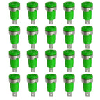 20PCS 4mm Banana Socket 32A Panel Mount Female Connectors, Insulated Safety Binding Post Jacks, 5 Colors for DIY Projects