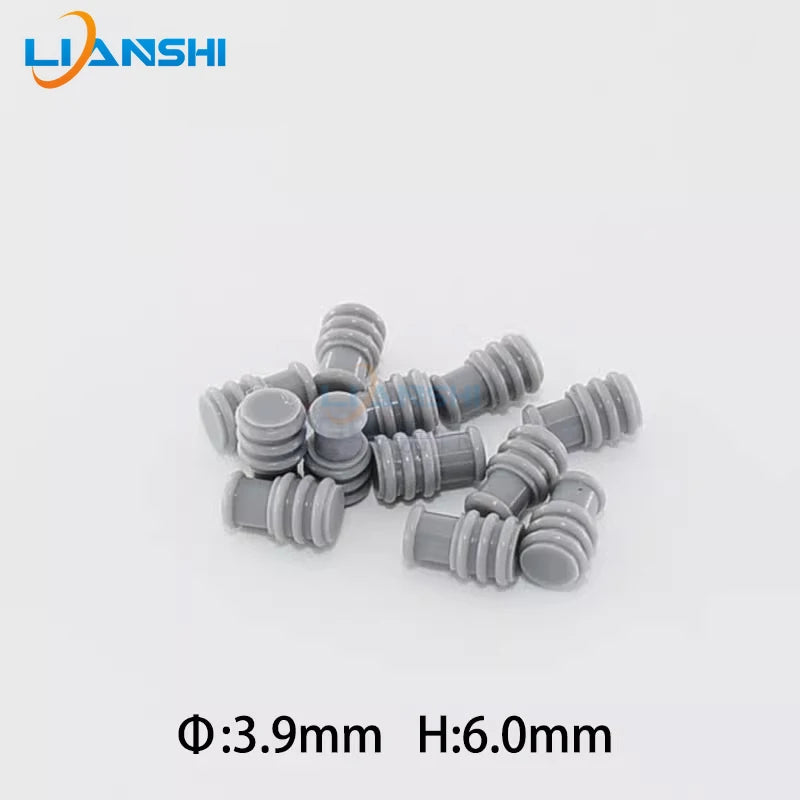 963531-1 Automotive connector waterproof and dustproof rubber plug head solid sealing plug, outer diameter 3.9mm, height 6.0mm