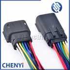 12 Pin Auto Headlight Plug Female male Connector wiring harness plug 33472-1201 33482-1201 For Ford Focus Mondeo Buick Chevrolet