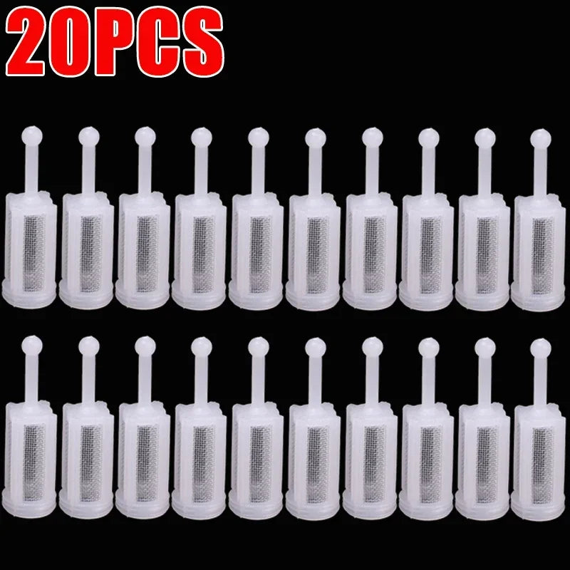 5-30PCS Car Paint Spray Gun Filter Anti Clogging Paint Feed Nozzle Replaceable Nylon Fine Mesh Filters for Automotive Detailing