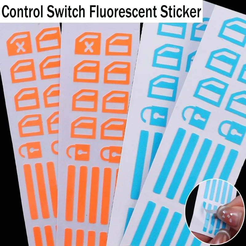 Car Control Switch Button Fluorescent Sticker Window Lifter Luminous Button Sticker Auto Interior Decal Decor Accessories 1-5PCS