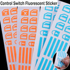 Car Control Switch Button Fluorescent Sticker Window Lifter Luminous Button Sticker Auto Interior Decal Decor Accessories 1-5PCS