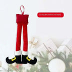 1PC New Year Car Christmas Elf Santa Legs Decoration Christmas Decor for Home Xmas Tree Pendants Ornaments Happy Gifts Amagi