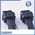 34 Pin/Way Female or male Auto Oil Gas Connector ECU Straight PCB Plug With 30cm Wire Harness Pigtail 4-1437290-0 4-1437290-1
