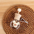 Fashion Car Hanging Perfume Pendant Fragrance Air Freshener Empty Glass Bottle For Essential Oils Diffuser Auto Ornaments Amagi