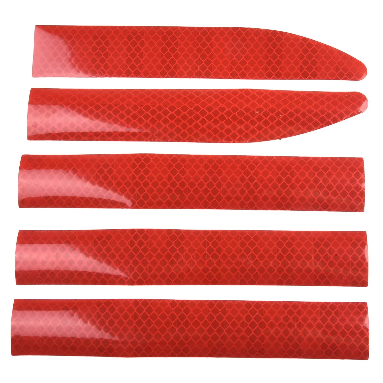 7Pcs Car Reflective Warn Strip Tape Bumper Safety Stickers Car Safety Mark Reflective Strip Car Trim Accessories