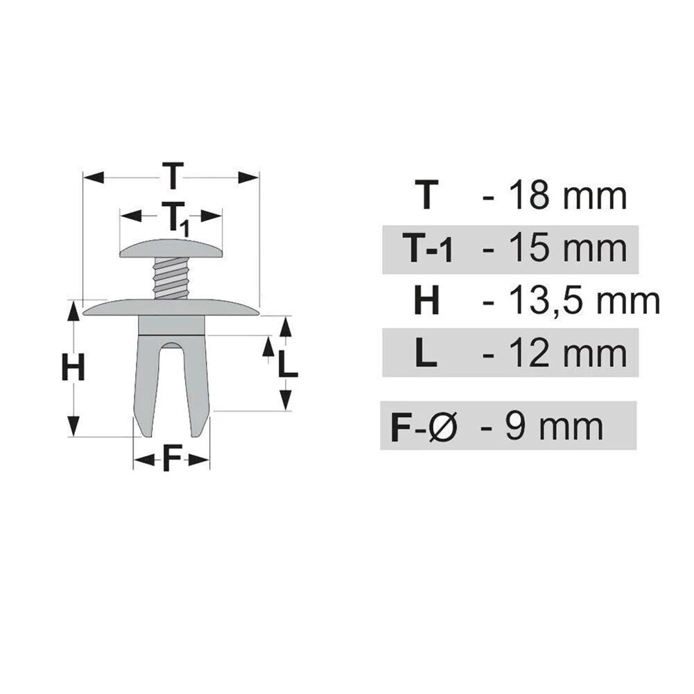 50Pcs Car Trim Panel Lining Clips For T4 T5 Door Panel Holder Grey 701867299 Plastic Holder Clip Car Interior Clips