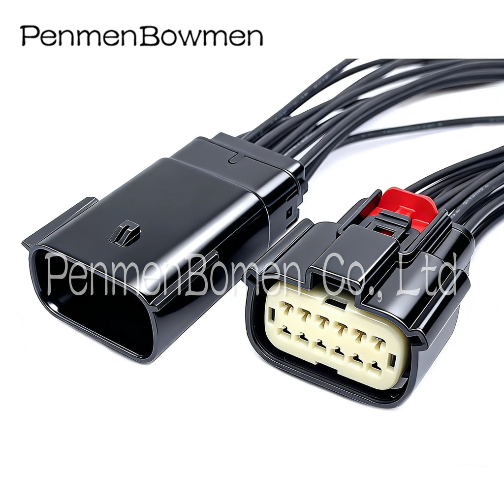 1 Set 12 Pin Car Light Ignition Coil Electronic Connector Wire Harness for Ford Chevrolet Buick 33482-1201 33472-1201