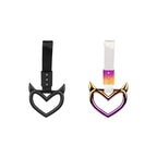 Colorful Car Tow Strap Tsurikawa Ring Heart JDM Train Bus Handle Hand Strap Styling Drift Charm Strap Auto Accessories