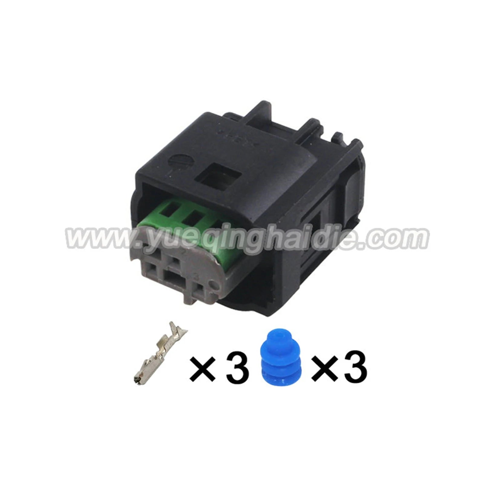 3Pin Connectors Waterproof 0.6mm Male Female Connector Automotive Wiring Connector Cable Socket 1J0972483 9-967081-1 968402-1