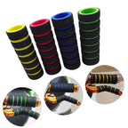 4pcs Universal Grip Comfort Sponge Foam Handle Bar Motorcycle Dirt Bike E-bike Grip Cover Non-slip Soft Handlebar Bicycle Part