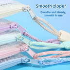 5/10/20pcs Mesh Zipper Bag Jigsaw Bag Zipper Bag for Organizing Classroom Organization Plastic Zipper Bag A4 Size Board Gam Amag