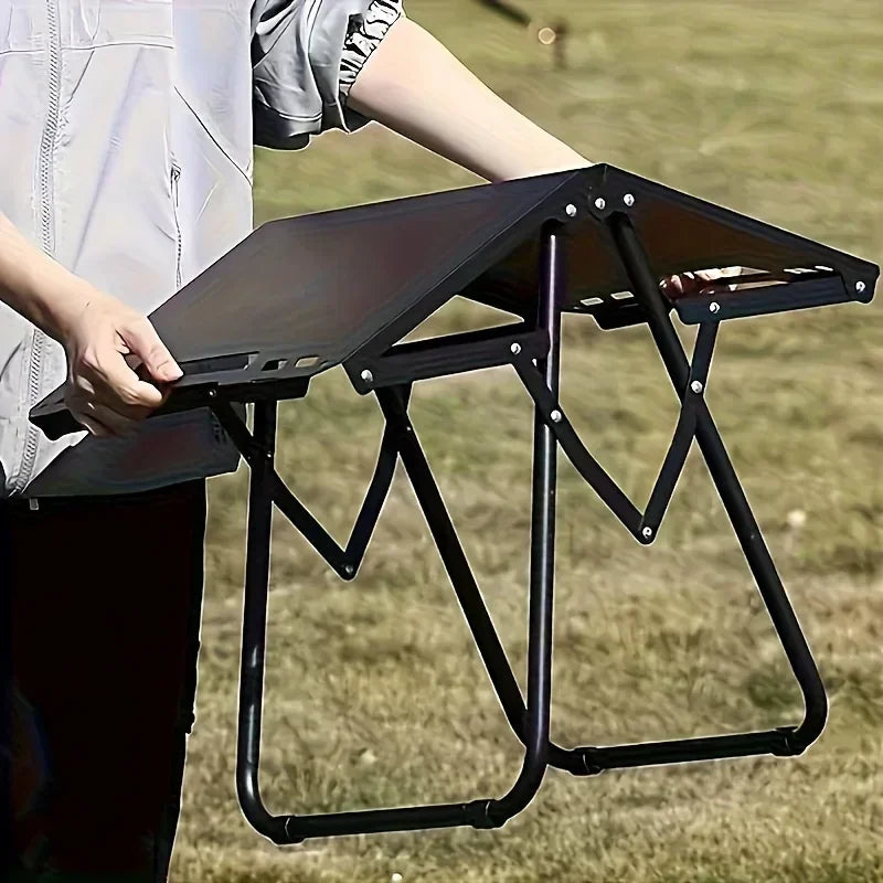 Multi Functional Outdoor Folding Table for Self Driving Hiking Convenient Metal Small Table Can Be Spliced To Hang Items Amagi