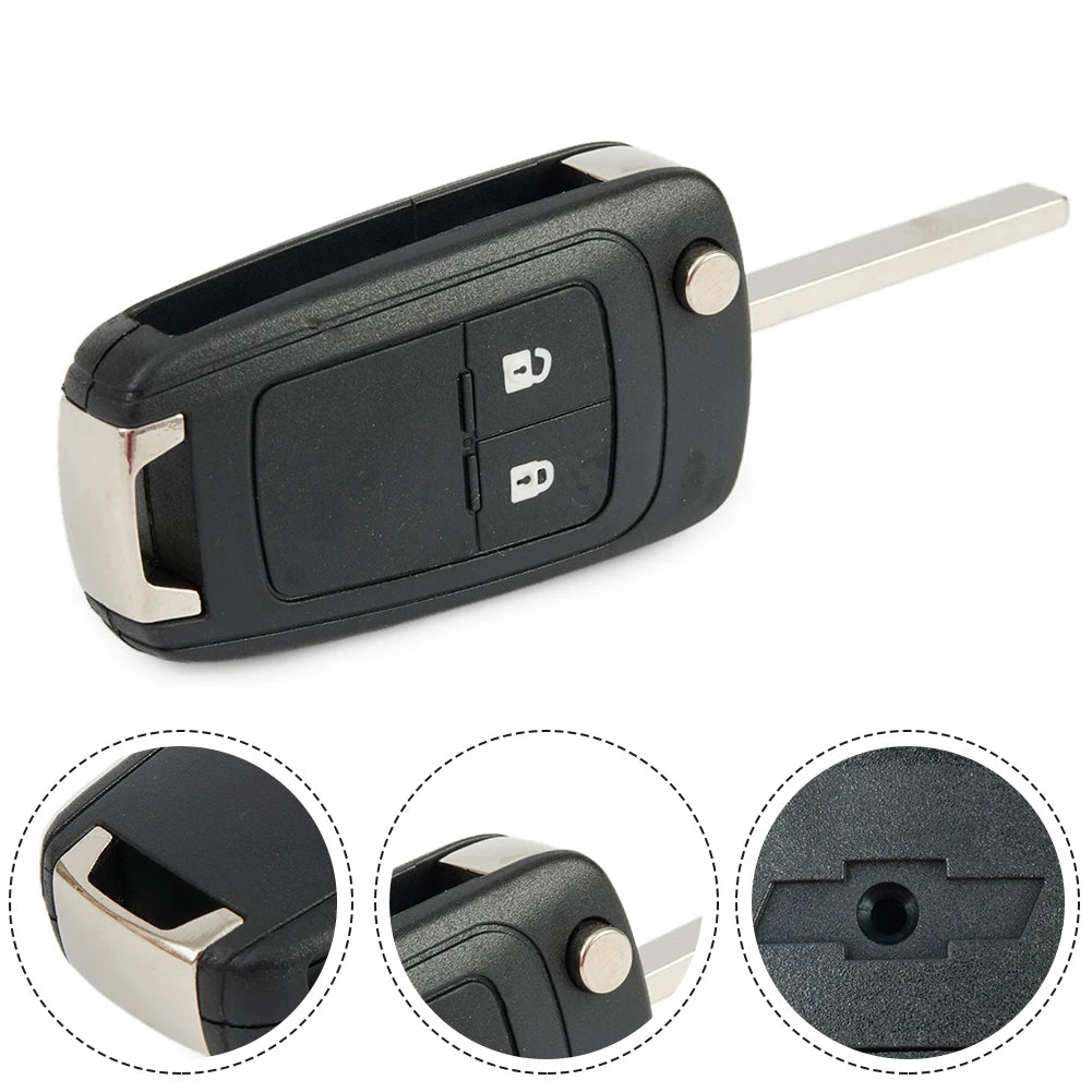 1 Pc 2 key Or 3 Key Shell Buttons Car Remote Key Shell Case Cover For Chevrolet Cruze Spark Orlando Flip Folding Car Key shell
