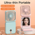 Foldable Neck Hanging Fan Adjustable Refrigeration Handheld USB Rechargeable Multifunctional Air Cooler For Outdoor Sports Amagi