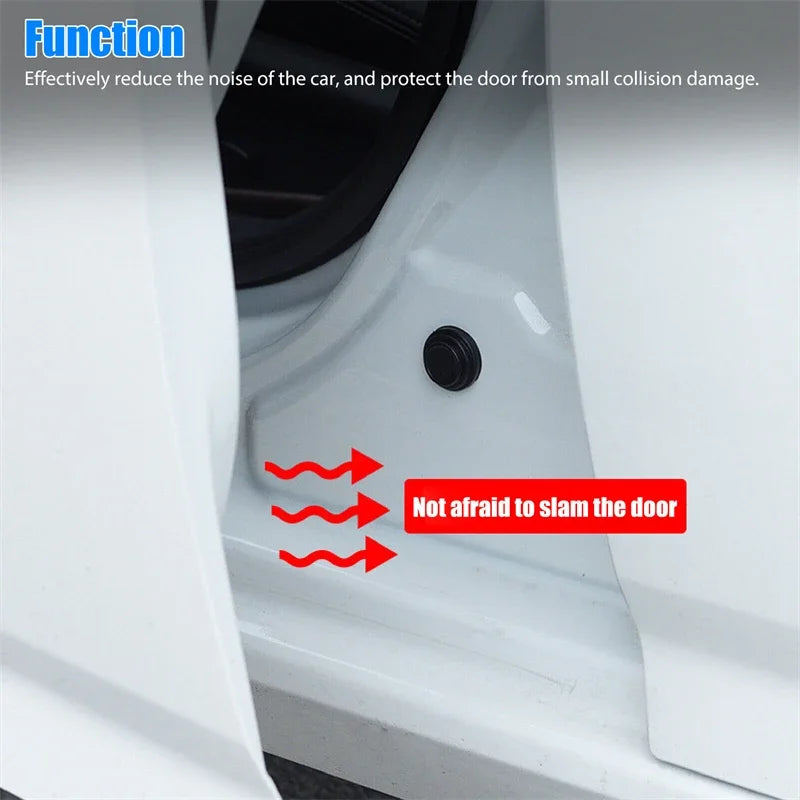Customized 10 Pieces Car Silicone Shock Pad Shock Absorption Buffer Gasket Sound Insulation Pad Mount Protective Door Mute Anti
